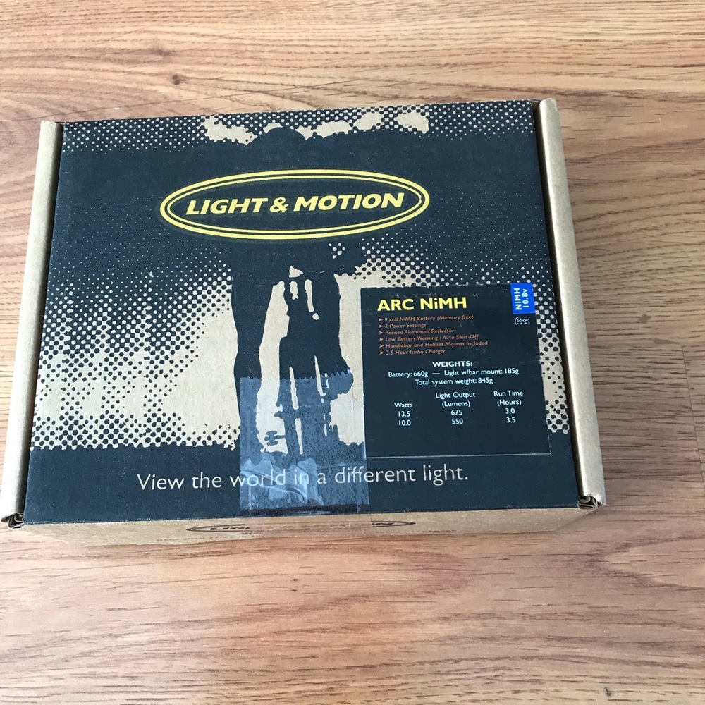 🍏🍏🍏 NWT Light & Motion ARC NiMH Bike Light